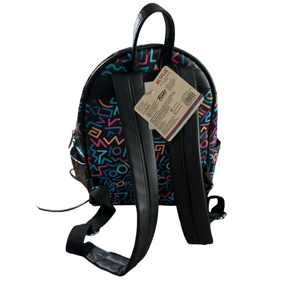 Stranger Things Mini Backpack Netflix Funko Geometric Print NWT